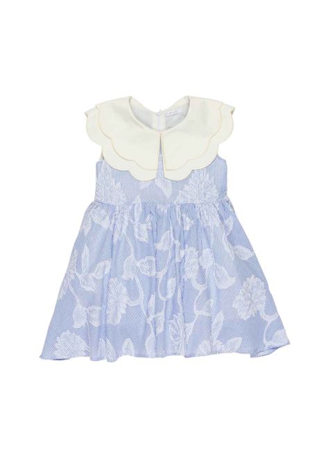 Abito con collo grande U+E' BY MISS GRANT | UE2268AZZURRO